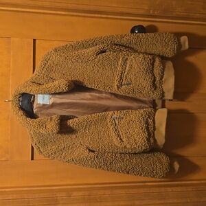 Angel Kiss Teddy Brown Sherpa Jacket